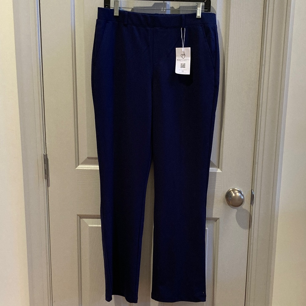 NWT Marycrafts Navy Pants